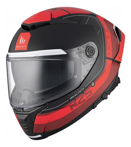 Casco Mt Helmets Thunder 4 Sv R25 Rojo B35 Para Moto