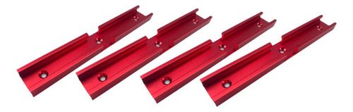 4x Pistas T De Carpintería T De Doble Corte Perfil De Rojo