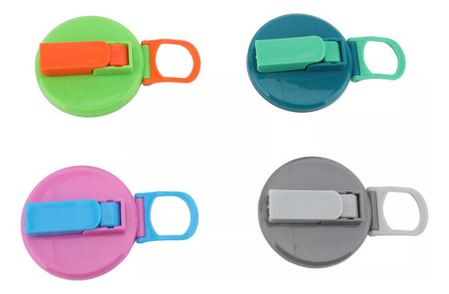 Gpp Pajitas De Silicona Con Tapa Para Lata De Refresco,