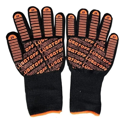 Imagen 6 de 9 de Guantes Resistentes Al Calor Temperatura Largos Lusqtoff