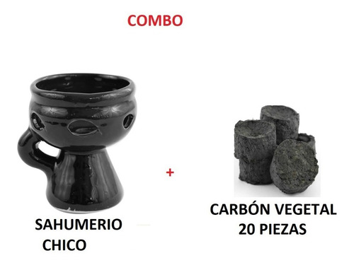Combo Sahumerio Chico(1) + Carbon (20 Piezas)