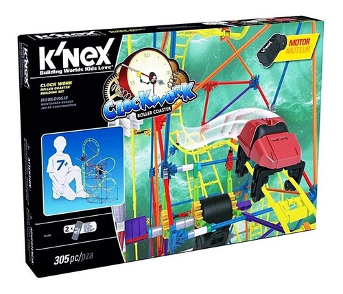  Knex Roller Coaster Clock Work Montaña Rusa 305 Pz