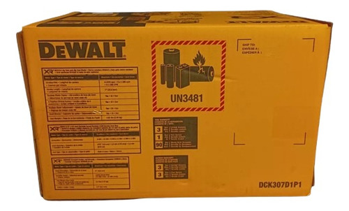 Kit Para Carpintero 3 Herramientas Dewalt 20v Dck307d1p1