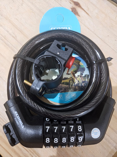 Trava Tranca Cadeado Grosso Bike E Moto Segredo 1m X 8mm