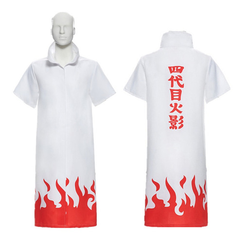 Capa Gabardina Hokage Minato Naruto Cosplay