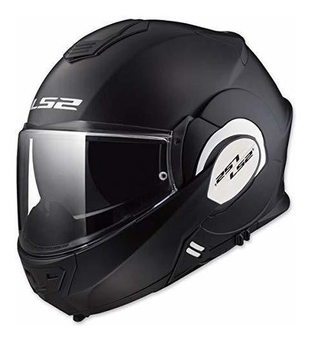 Casco Modular Valiant Ls2 Helmets (negro Mate - Medio)