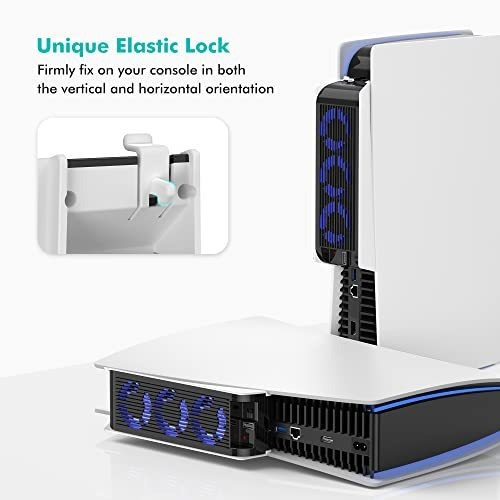 Imagen 6 de 7 de Cooler Fan Para Playstation 5 Edicion Digital Blanco