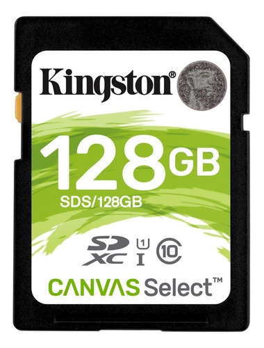 Tarjeta de memoria Kingston SDS2  Canvas Select 128GB