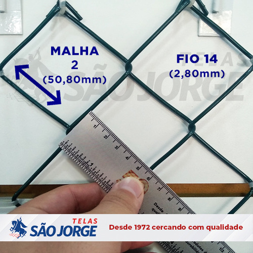 Tela Caracol Pvc 2 Fio 14 Rl 15x2,00m