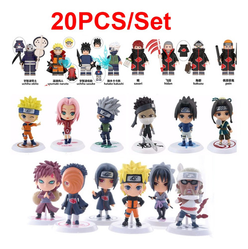 20 Piezas Naruto Funko Pop