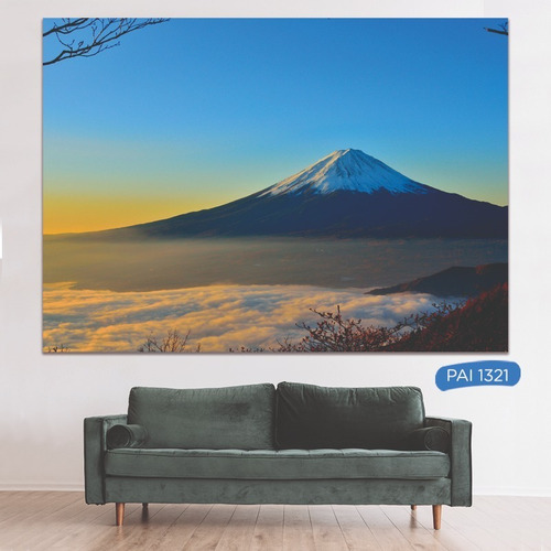Cuadro Paisajes Naturaleza Pieza 90x60 Canvas Madera Deco