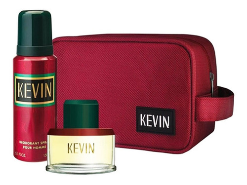 Perfume Hombre Kevin Clasico 60ml + Desodorante + Neceser