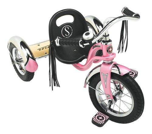 Schwinn Roadster Pink Acero Triciclo Borlas 2 - 4 Años