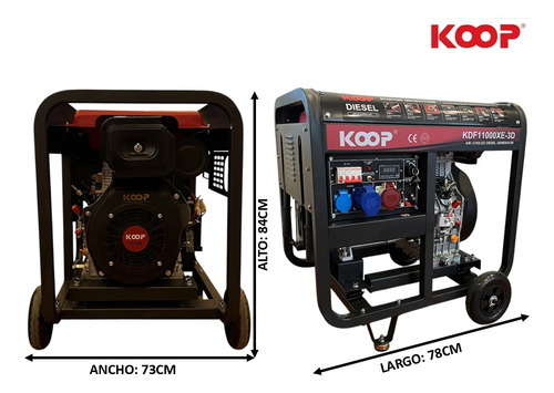 Generador Eléctrico Diésel 10kva Trifásico Koop