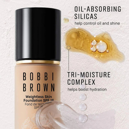 Bobbi Brown Weightless Skin Oilcontrolling Spf15 Maquillaje Neutral Warm Sand - Light Neutral Warm Undertones