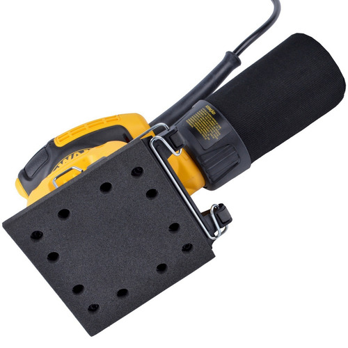 Lixadeira profissional orbital DeWalt DWE6411 amarela 60Hz 230W 127V