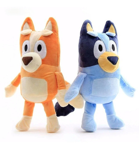 Kit X2 Peluches Muñecos Bluey Bingo Bluey Familia 28cm