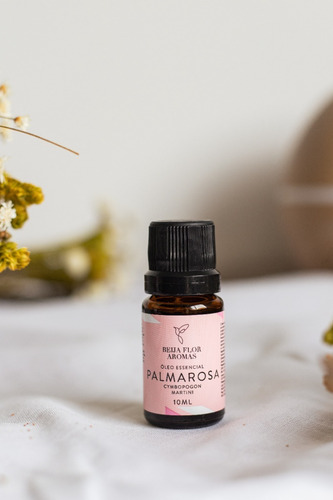 Óleo Essencial De Palmarosa 100% Puro 10ml Beija Flor Aromas