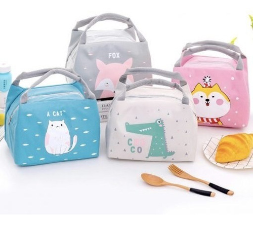 Imagen 2 de 6 de Lunchera Termica Infantil Animales
