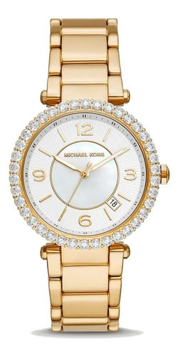 Reloj Michael Kors Parker Mk4693 Dorado E-watch Color del fondo Blanco