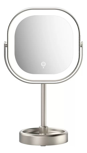 Espejo Doble Cara Maquillaje Luz Led Y Aumento 1x/10x Conair