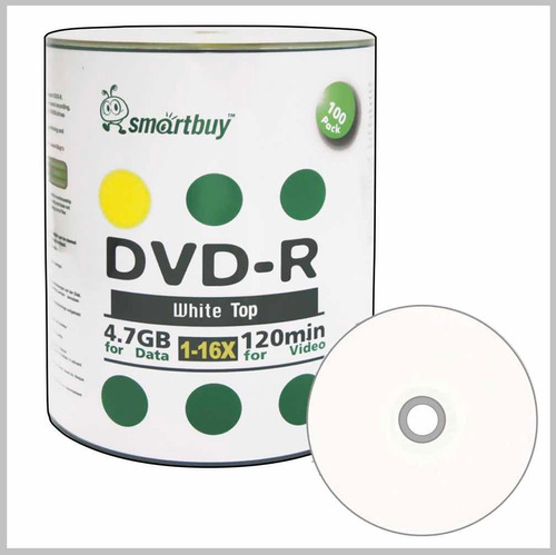 Dvd Virgen Smartbuy Tope Blanco 4.7gb 16x 120m No Printeable