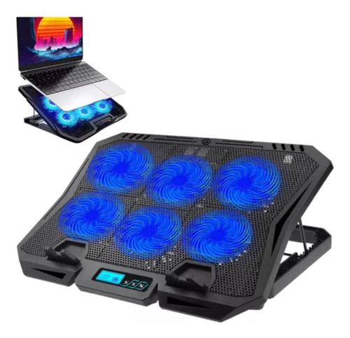 Soporte Base Cooler 6 Ventiladores Laptop Notebook Usb