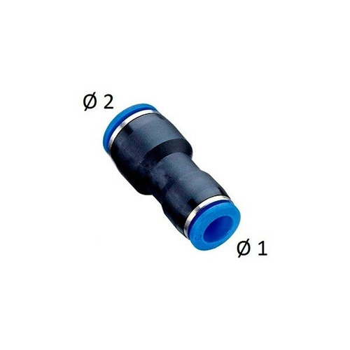 Imagem 1 de 2 de Conexão União Redutora Tubo-tubo 08-06mm - Kit 10 Pçs