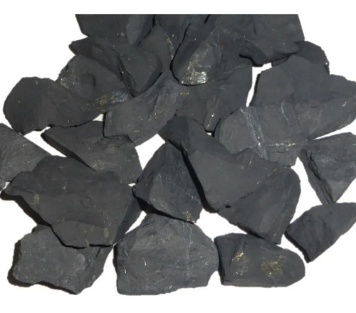 Mineral De Colección Shungita De Rusia En Bruto 100 Gramos