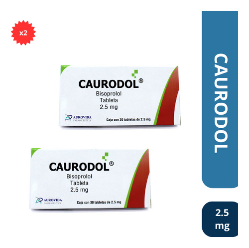 Caurodol Bisoprosol 2.5 Mg Con 30 Tabletas - 2 Pack