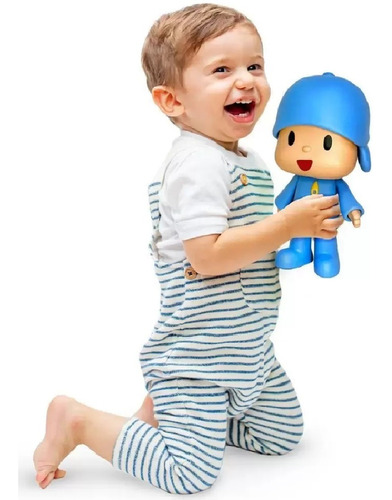 Imagem 3 de 3 de Boneco Pocoyo 28 Cm Turma Pocoyo - Cardoso Toys