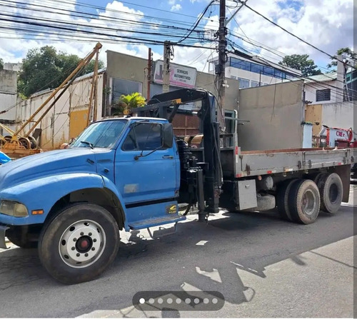 . Carroceria De Ferro Com 7 Metros, Trucado, Com Munck
