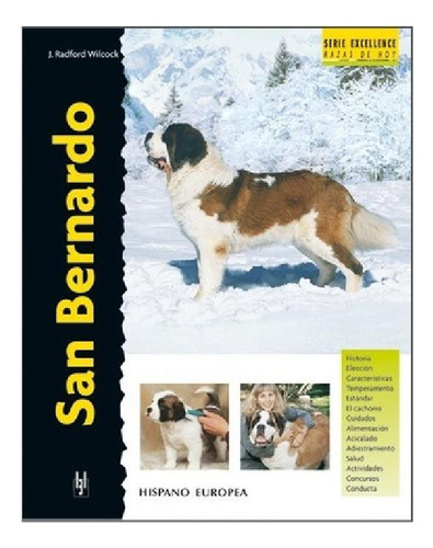 Libro - Libro Perros Raza San Bernardo Excellence J. R. Wil