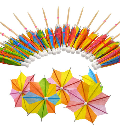 Bilipala 50 Paraguas De Papel Colorido, Selecciones De Sombr