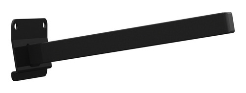 Suporte Refletor Led Braço Haste 20cm Inclinado Parede Preto