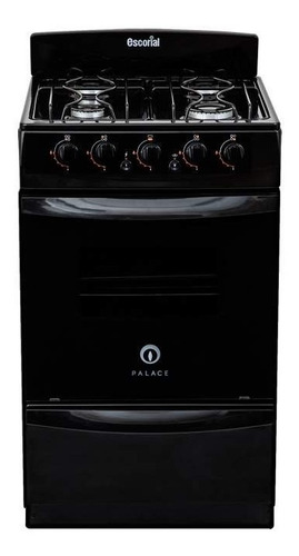 Cocina Escorial Palace Black 4 Hornallas Gas Natural