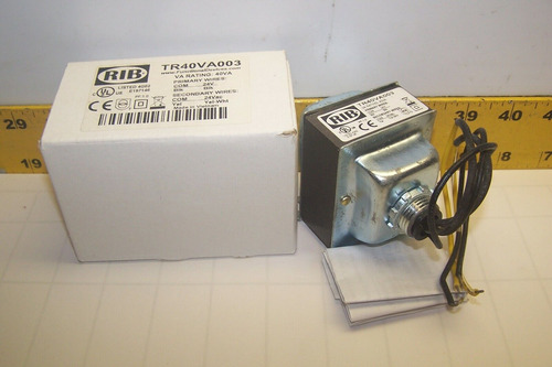 New Rib 40va Transformer 24v Pri 24v Sec  Tr40va003 Ssv