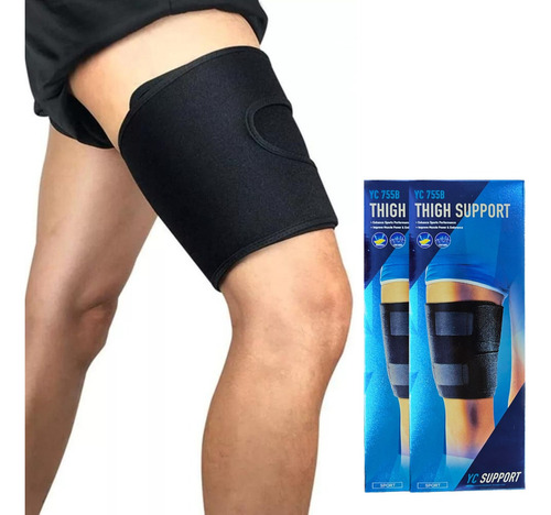 Pack X2 Musleras De Compresión Soporte Pierna Ajustable