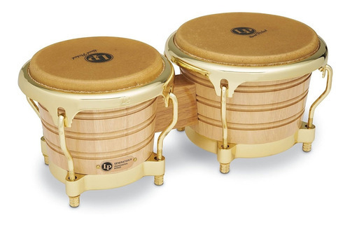 Bongos Generación Ii Nat/gold Latin Percussion Lp201ax-2aw