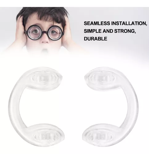 20 pares de almohadillas nasales de silicona para gafas, almohadillas  nasales adhesivas, cojines nasales adhesivos en forma de D para ojiva