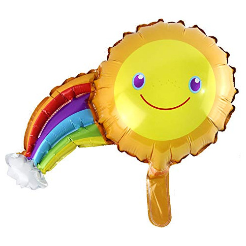 Mini Arco Iris Sonrisa Cloud Globos Para Niños Fiesta De Cum