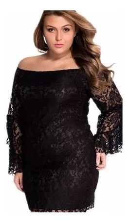 Vestido Ciganinha De Renda  Plus Size