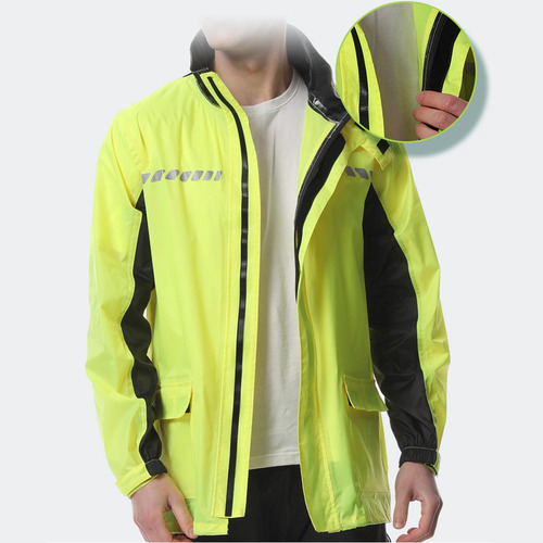 Traje De Lluvia Traje De Lluvia Cuello Y Puños Ajustables