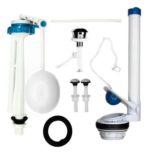 Kit Completo Reparo Caixa Acoplada Do Vaso Fiori 1.6gpf 6lpf