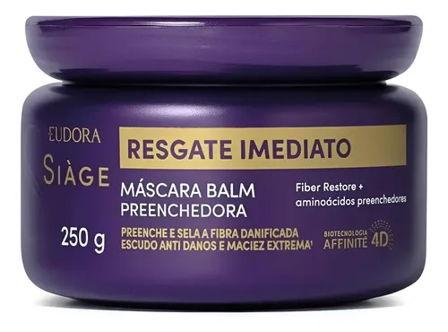 Eudora Siage Resgate Imediato Mascara Balm Preenchedora 250g
