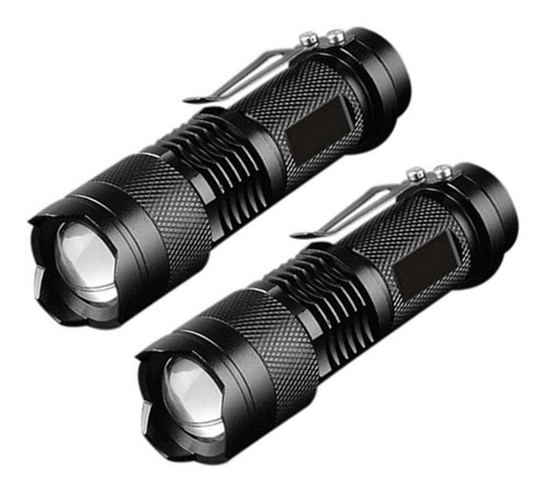 Linternas Led Para Acampar, Mxtct-002, 2 Pzs, Negro, 2000 Lm