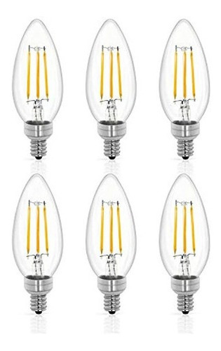 Tenergy Regulable Led Candelabro Bombillas 4w 40 Watt Equiva