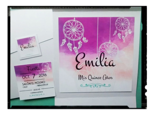 Tarjetas Invitaciones Casamiento 15 Años Quince Años