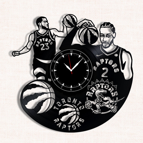 Reloj Corte Laser 3174 Toronto Raptors Logo Y Jugadores