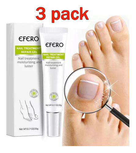 3 Piezas De Gel Para Tratamiento De Hongos En Las Uñas